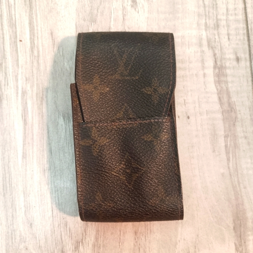 LOUIS VUITTON  Monogram Etui Cigarette case pouch MonogramCanvas Brown